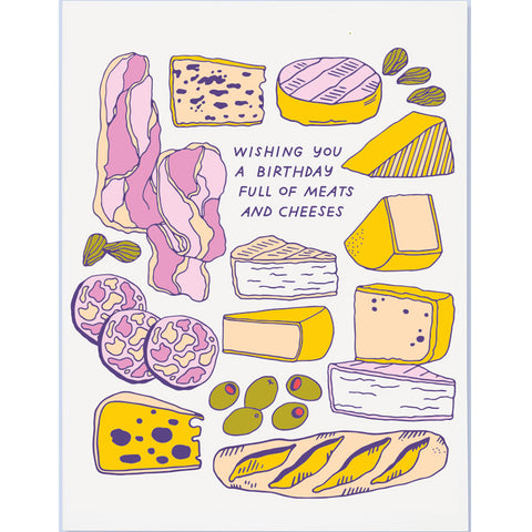 Meat and Cheese Birthday Card
