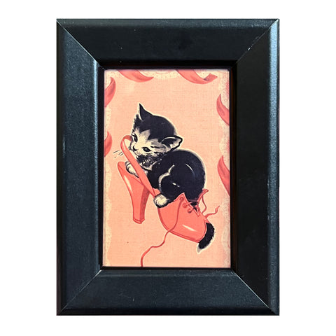 Vintage Kitty High Heel Mini Print