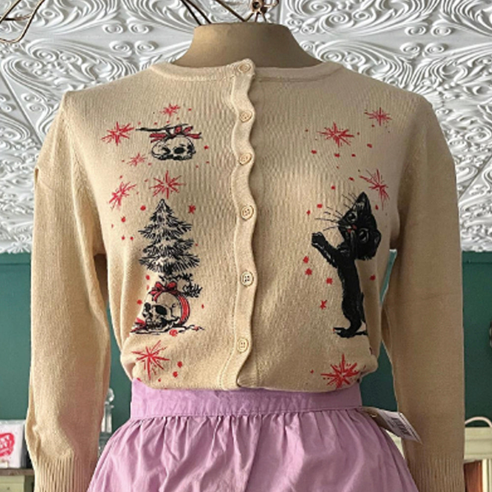 Christmas Kitty Cardigan