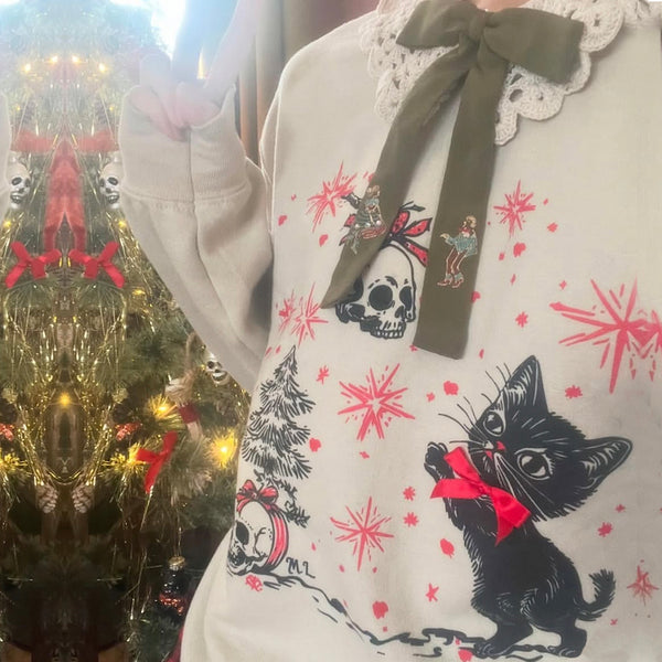 Christmas Kitty Sweater