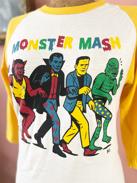 Monster Mash Unisex Baseball Tee