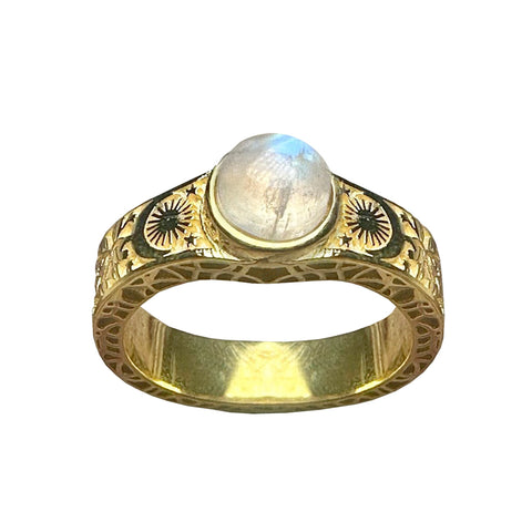 Celestial Moonstone Ring