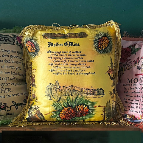 Vintage 1940's California Mother Pillow