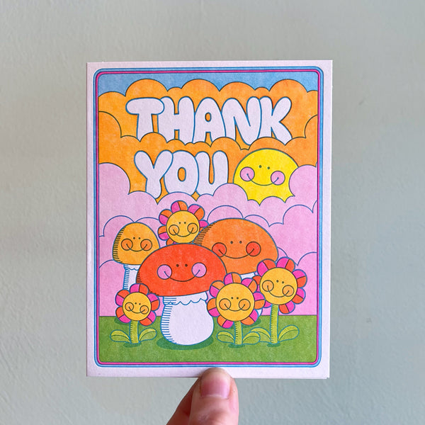 Thank You Mushrooms Card