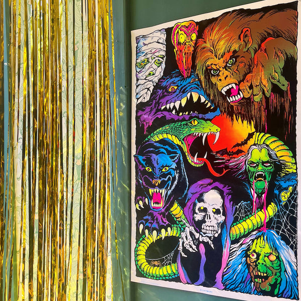 Haunted Nightmare - Vintage Black Velvet Poster