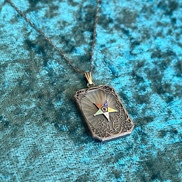Vintage 1940's Order of the Eastern Star Necklace