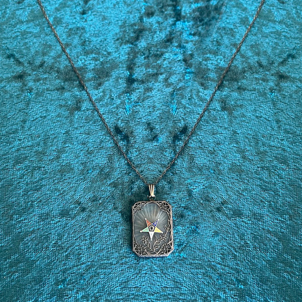 Vintage 1940's Order of the Eastern Star Necklace