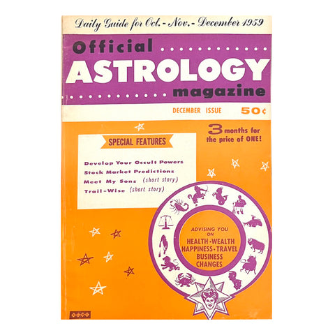 Official Astrology Magazine - Vintage 1959
