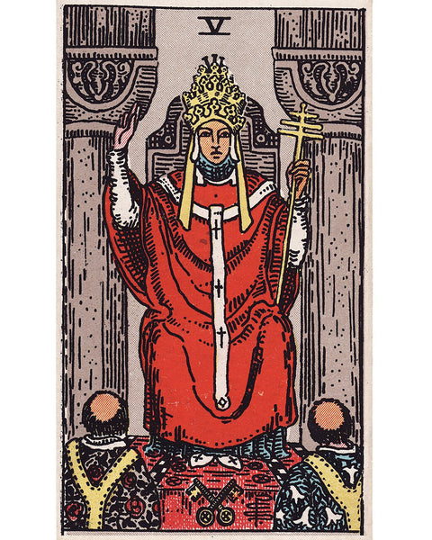 The Hierophant Tarot Card - An Original Sand Painting by Naoshi