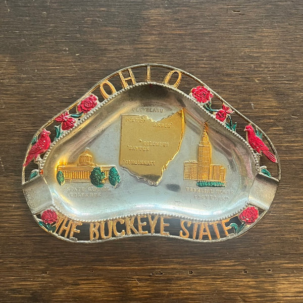 Vintage Souvenir State Ashtrays
