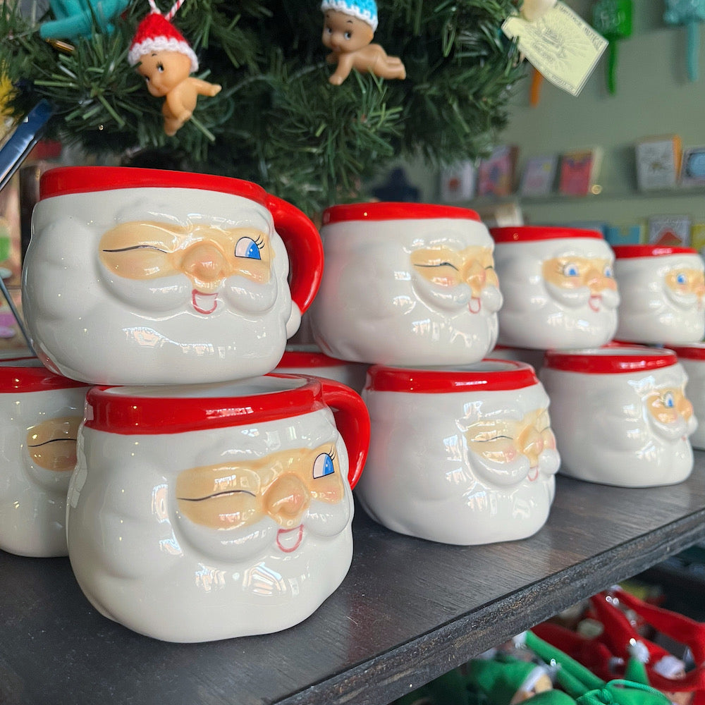 Old School Santa Mugs