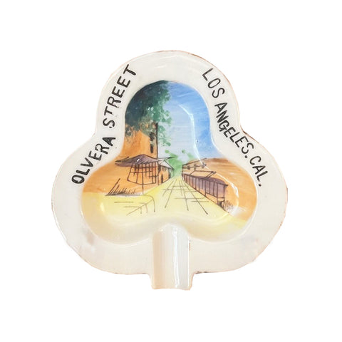 Vintage 1940's Olvera Street Los Angeles California Souvenir Ashtray -