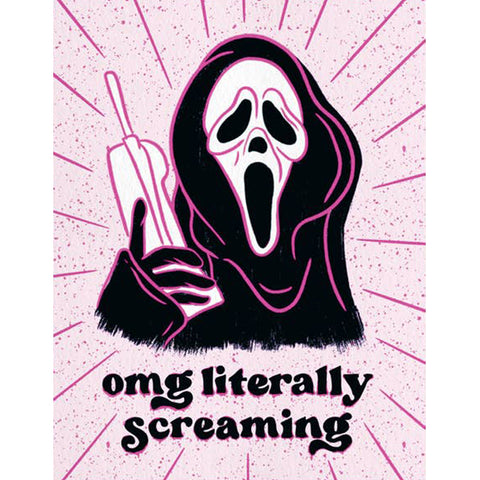 OMG Literally Screaming Card
