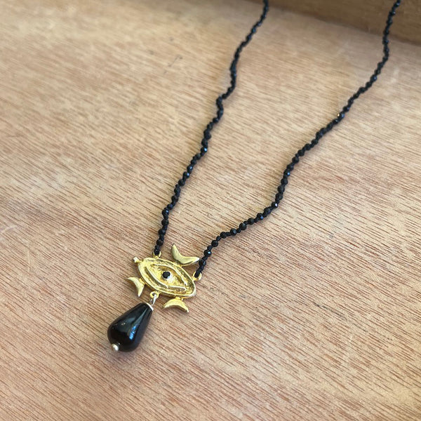 Evil Eye Necklace - Onyx