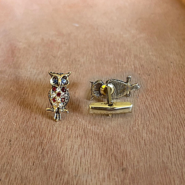 Vintage 1960's Owl Cufflinks