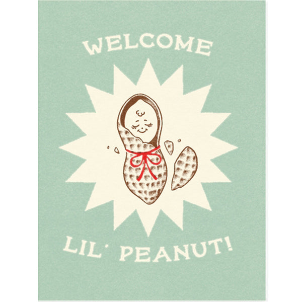 Welcome Lil’ Peanut Baby Card