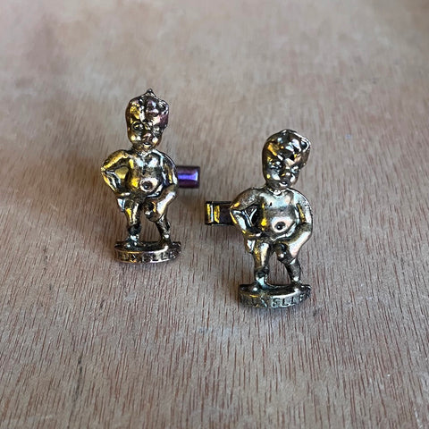 Vintage 1970's Peeing Boy Cufflinks