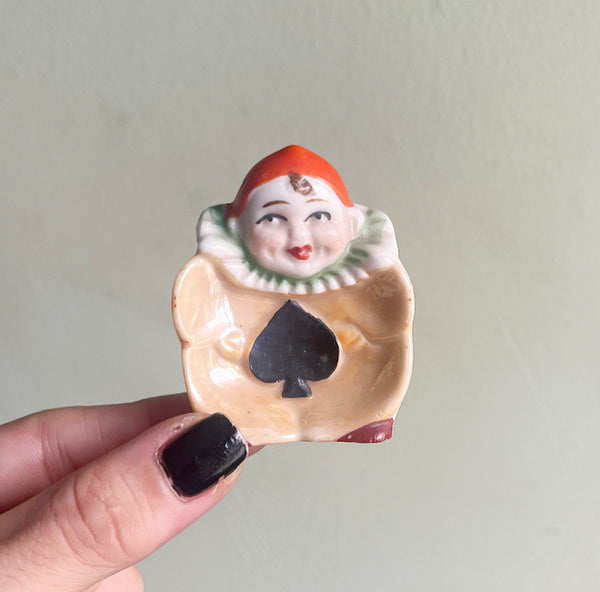 Vintage 1940's Pierrot Clown Ashtrays