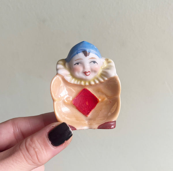 Vintage 1940's Pierrot Clown Ashtrays