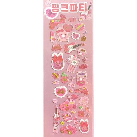 Pink Party Sticker Sheet