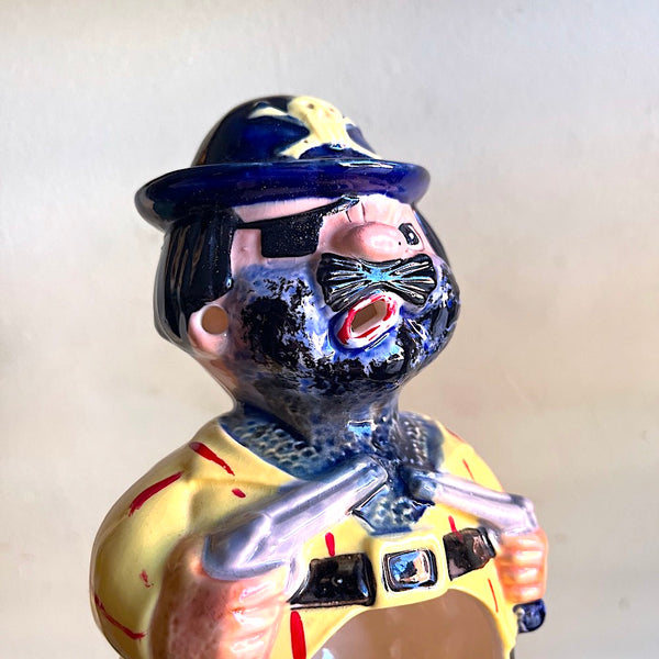 Smoking Pirate Ashtray - Vintage 1960's