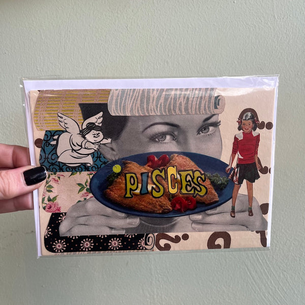 PISCES - One of a Kind Zodiac Card