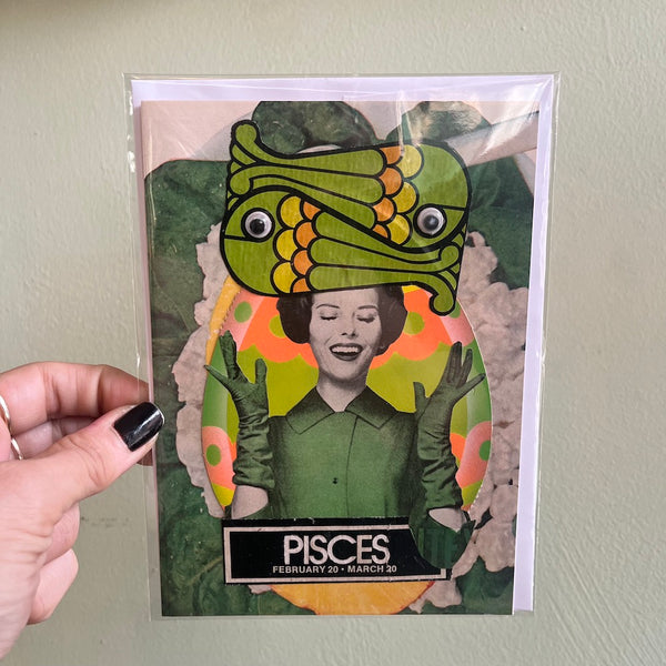 PISCES - One of a Kind Zodiac Card