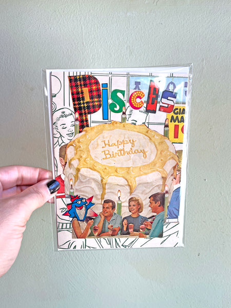PISCES - One of a Kind Zodiac Card