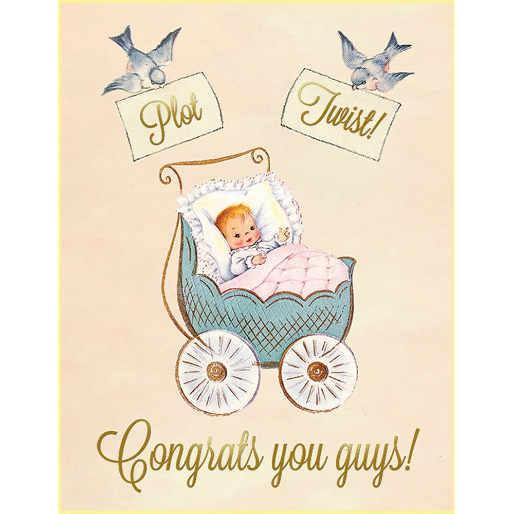 Plot Twist Baby Card