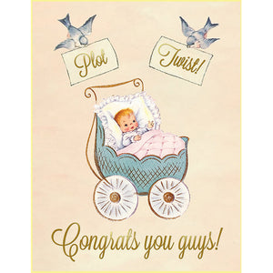 Plot Twist Baby Card