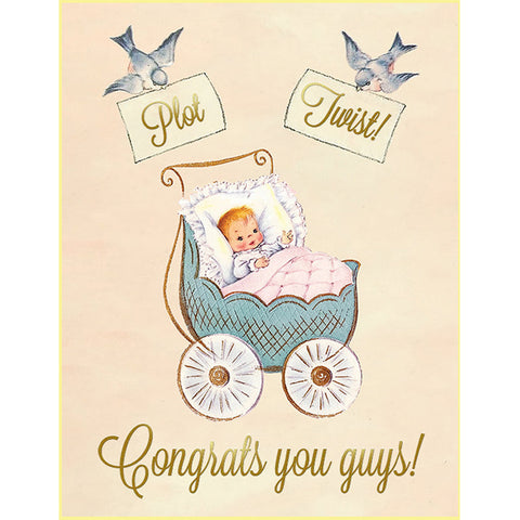 Plot Twist Baby Card