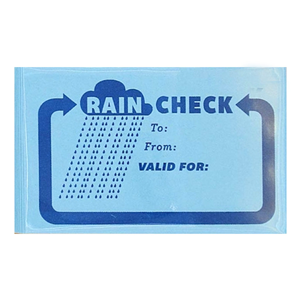 Rain Check Card – Pygmy Hippo Shoppe