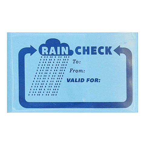 Rain Check Card