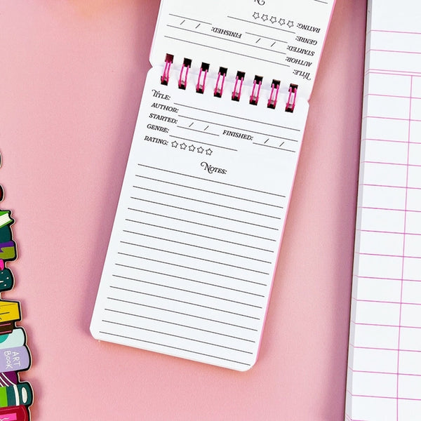 Mini Reading Log Notebook