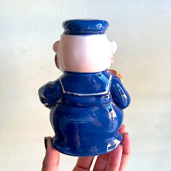 Smoking Sailor Ashtray - Vintage 1960's