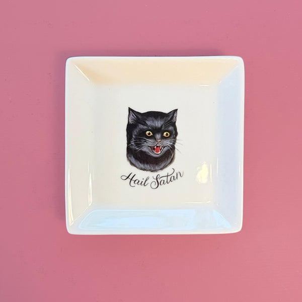 Hail Satan Ceramic Tray