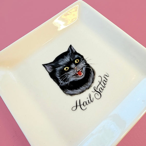 Hail Satan Ceramic Tray