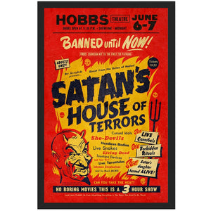 Satan's House of Terrors Framed Print