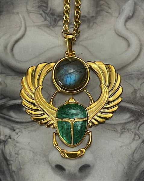 Ancient Scarab Necklace