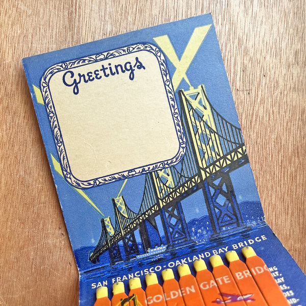 Vintage 1939 San Fransisco Golden Gate Expo Matches