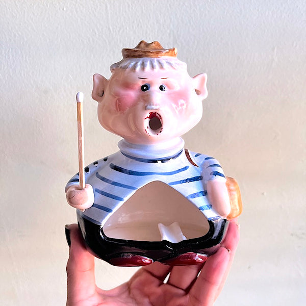 Smoking Shopper Ashtray - Vintage 1960's