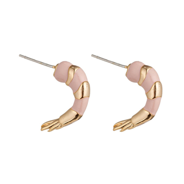 Golden Shrimp Earrings