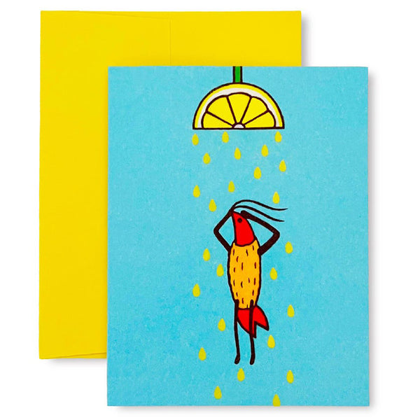 Shrimp Shower Card by Naoshi