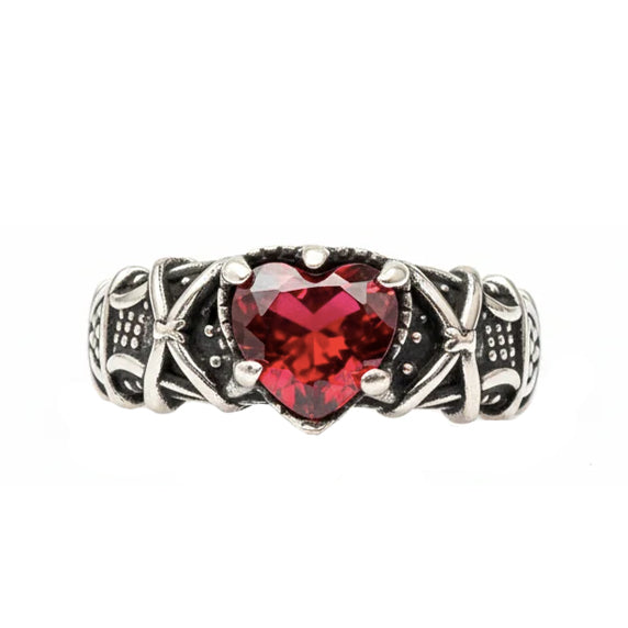 Doré Heart Ring - Silver