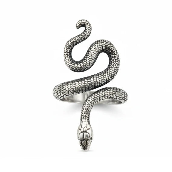 Ophidian Snake Ring - Silver
