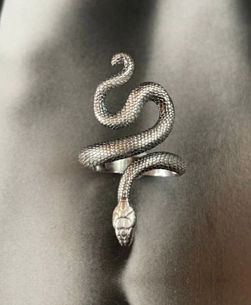 Ophidian Snake Ring - Silver