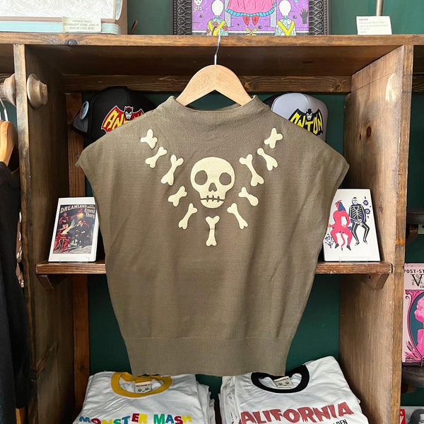 Lucky Bones Sweater - Olive