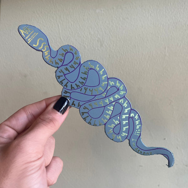 Leather Snake Bookmark