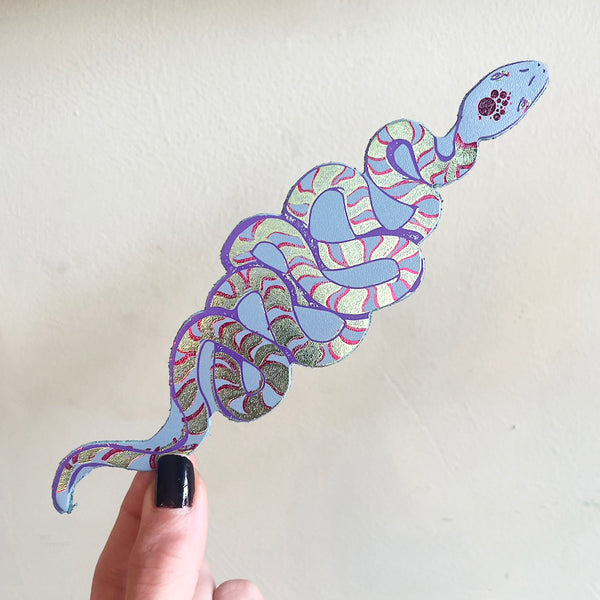 Leather Snake Bookmark