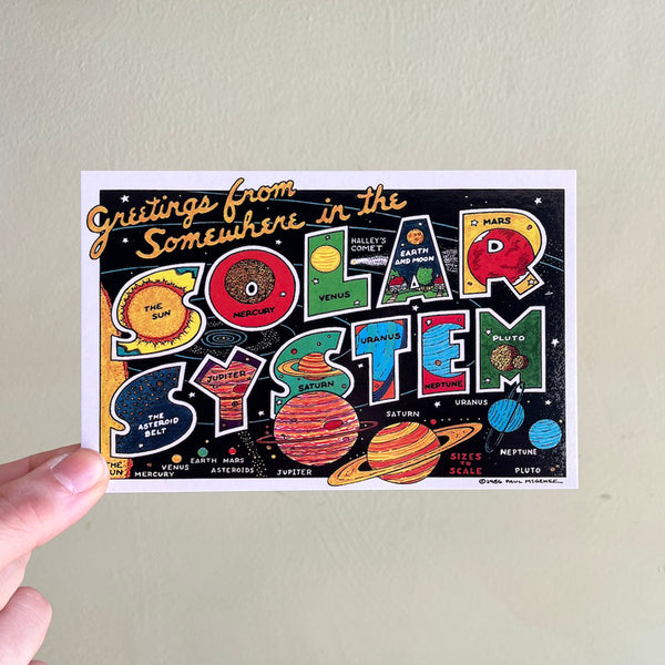 Somewhere in the Solar System - Greetings Postcard